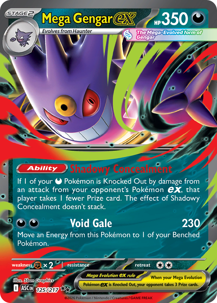 Mega Gengar ex, Ascended Heroes chase card