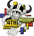 One Piece Card Game OP-17 4th Anniversary official badge