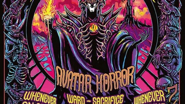 Sauron, the Dark Lord MTG LOTR card art, illustrating a card worth protecting in an MTG binder