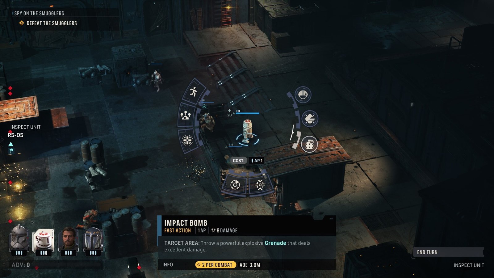 Droid unit gameplay in Star Wars Zero Company