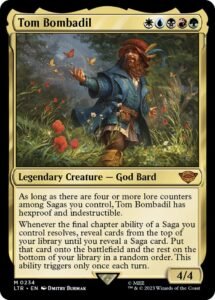 Tom Bombadil, Tales of Middle-earth MTG card art, the five-color Commander build-around