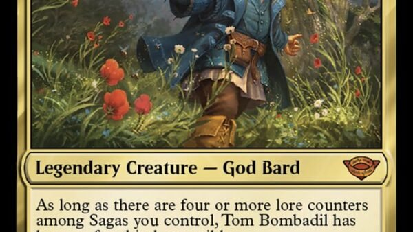 Tom Bombadil, Tales of Middle-earth MTG card art, the five-color Commander build-around