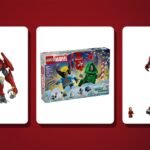 LEGO Doctor Doom Bust, Funko Peni Parker, LEGO Marvel Advent Calendar, LEGO Iron Man Mark 3 and LEGO Doomsday Quinjet