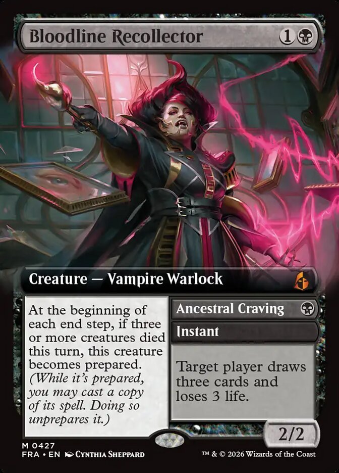 Bloodline Recollector extended-art version, card #427, Reality Fracture