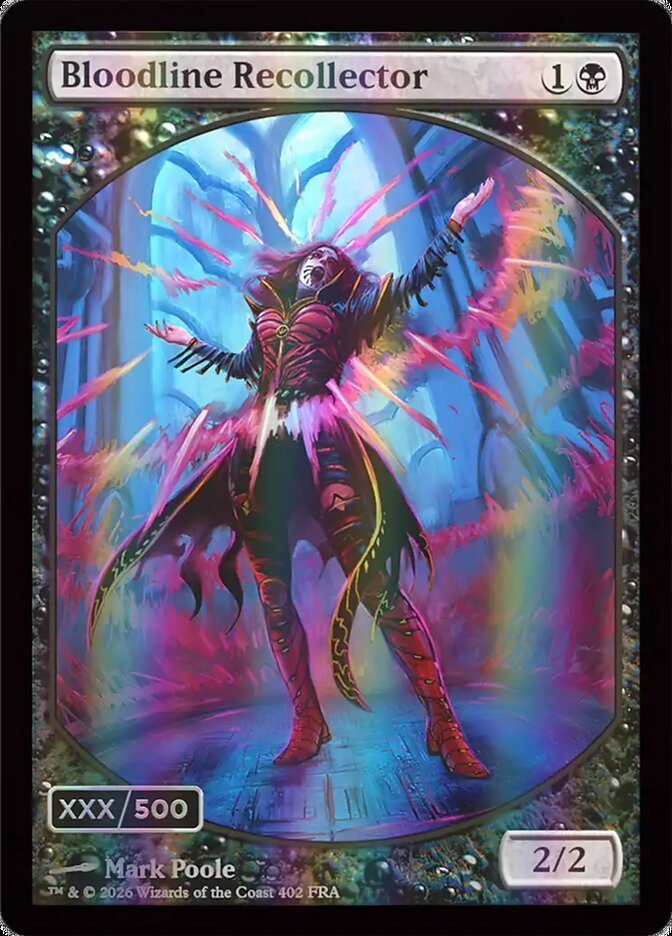 Bloodline Recollector serialized headliner version, card #402, Reality Fracture, numbered out of 500