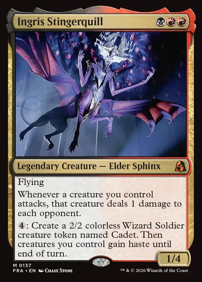 Ingris Stingerquill, Reality Fracture mythic legendary creature