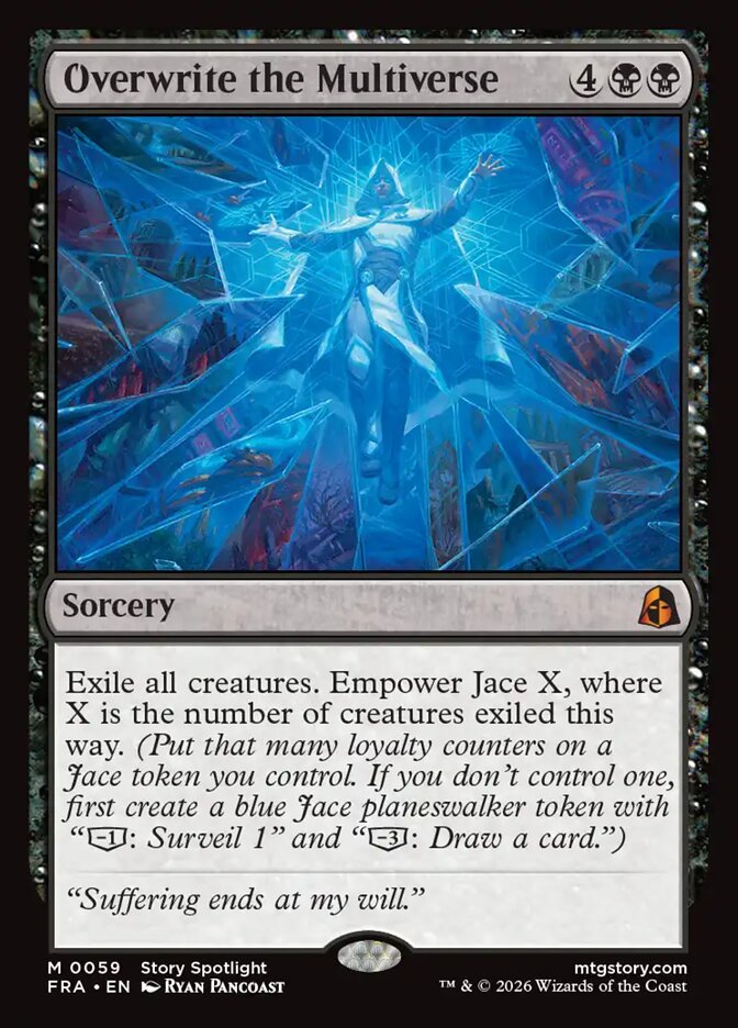 Overwrite the Multiverse, Reality Fracture mythic sorcery