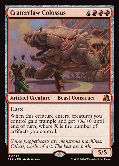 Craterclaw Colossus, MTG Reality Fracture mythic