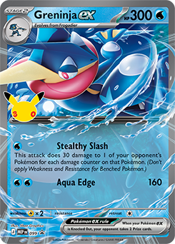 Greninja ex promo card, Pokemon TCG 30th Celebration