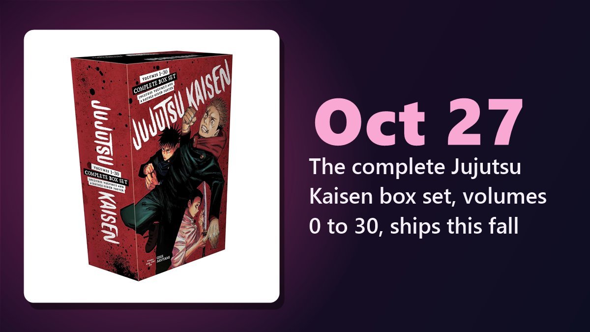 Jujutsu Kaisen Complete Box Set with volumes 0 to 30