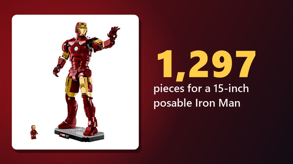LEGO Marvel Iron Man Mark 3 Collectors' Edition 76344 posable figure