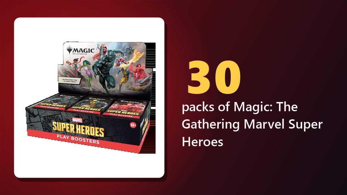 Magic: The Gathering Marvel Super Heroes Play Booster display box