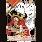 Monkey D. Luffy SEC-SP comic parallel chase card from One Piece Card Game OP-17 The World's Strongest Warriors