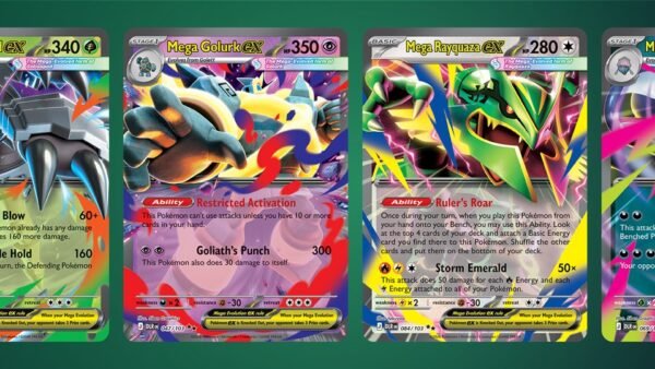 Delta Reign Elite Trainer Box: Contents, Price and Is It Worth It? Mega Golisopod ex, Mega Golurk ex, Mega Rayquaza ex and Mega Malamar ex cards from Pokemon TCG Delta Reign