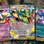 Pokémon Delta Reign Mega ex cards fanned out: Mega Golisopod ex, Mega Golurk ex, Mega Rayquaza ex, Mega Malamar ex and Heat Rotom ex