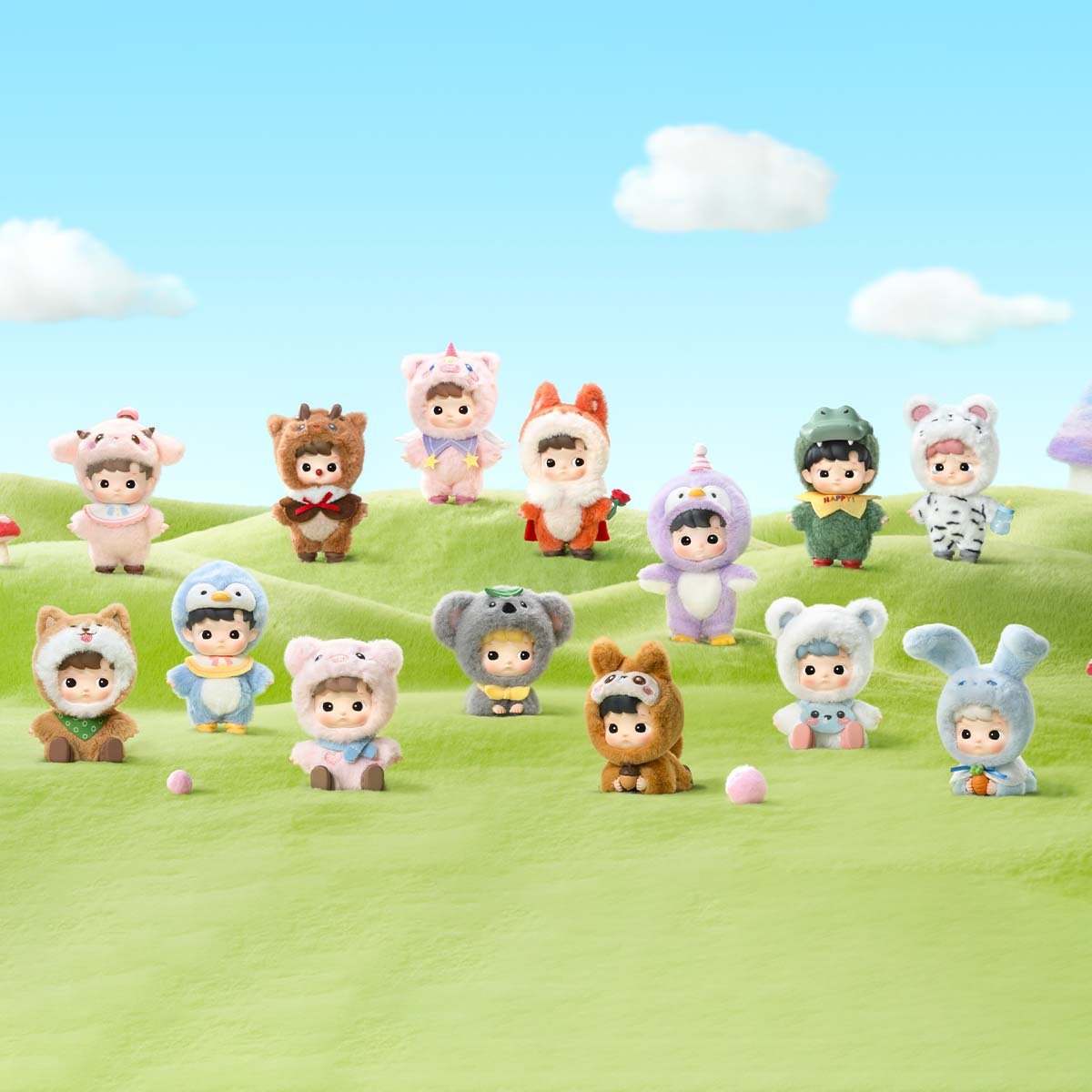 Pop Mart Hacipupu Snuggle With You Series blind box figures