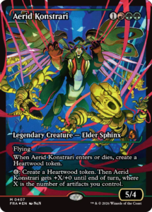 Aerid Konstrari Japan Showcase card from MTG Reality Fracture, a Collector Booster exclusive