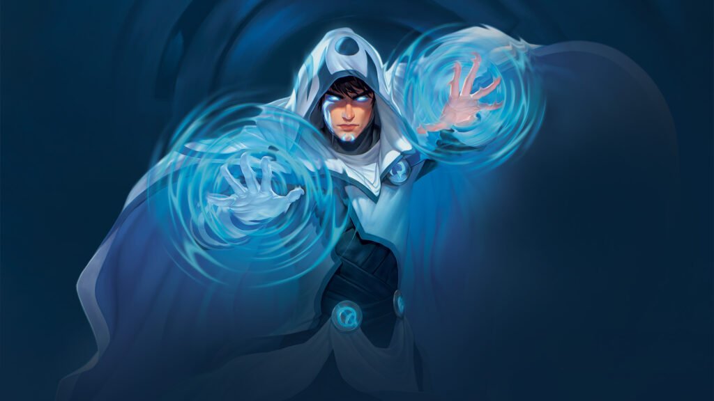 Official Jace Beleren key art for Magic: The Gathering Reality Fracture, the set the new Foundations Commander decks release alongside
