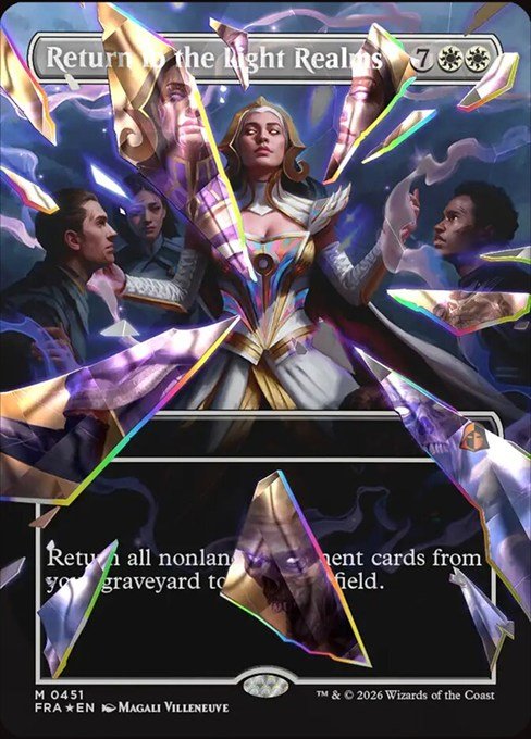 Return to the Light Realms facet foil Shattered Mirror card from MTG Reality Fracture, 451
