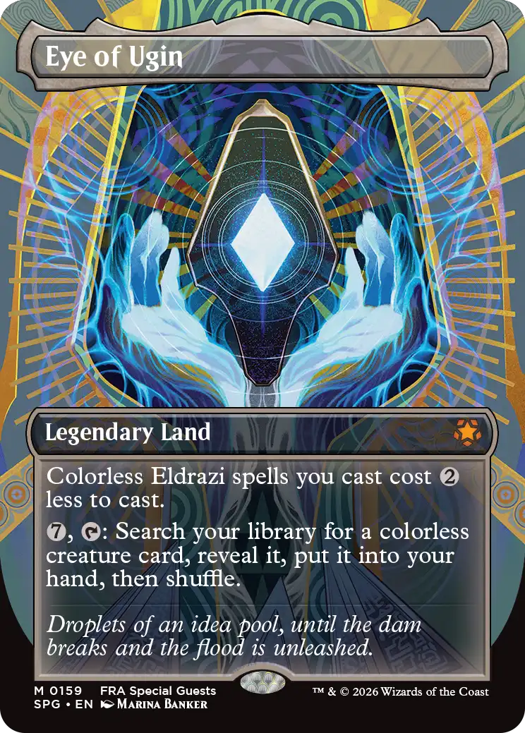 Eye of Ugin, Special Guests Panorama treatment, MTG Reality Fracture, illustrated by Marina Banker