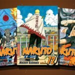 Naruto manga volumes 67, 69, 70, 71 and 72 fanned out