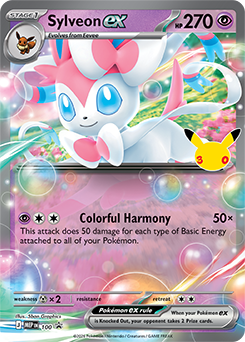 Sylveon ex promo card, Pokemon TCG 30th Celebration