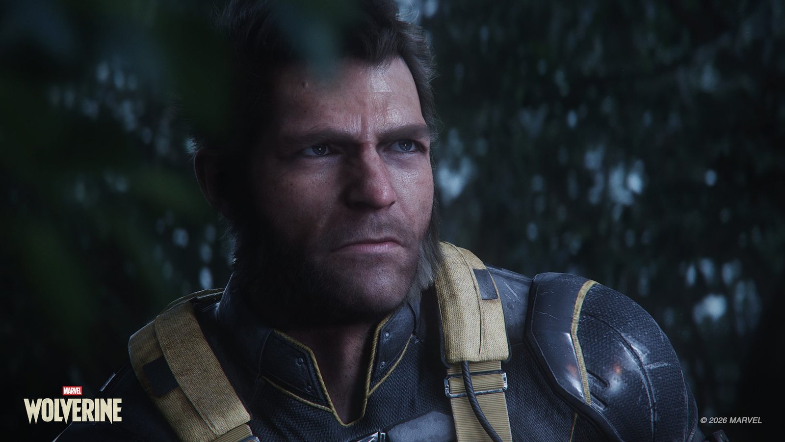 Logan in tactical gear, Marvel's Wolverine in-engine cinematic screenshot