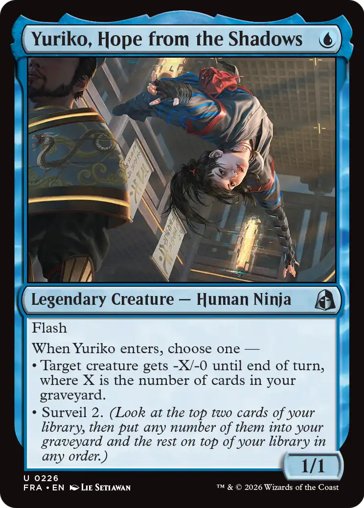 Yuriko, Hope from the Shadows card from MTG Reality Fracture