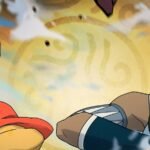 Avatar Legends: The Fighting Game key art with Aang and Korra surrounded by the launch roster