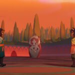 Pavi and Nisha face each other across an arena in Avatar: Seven Havens