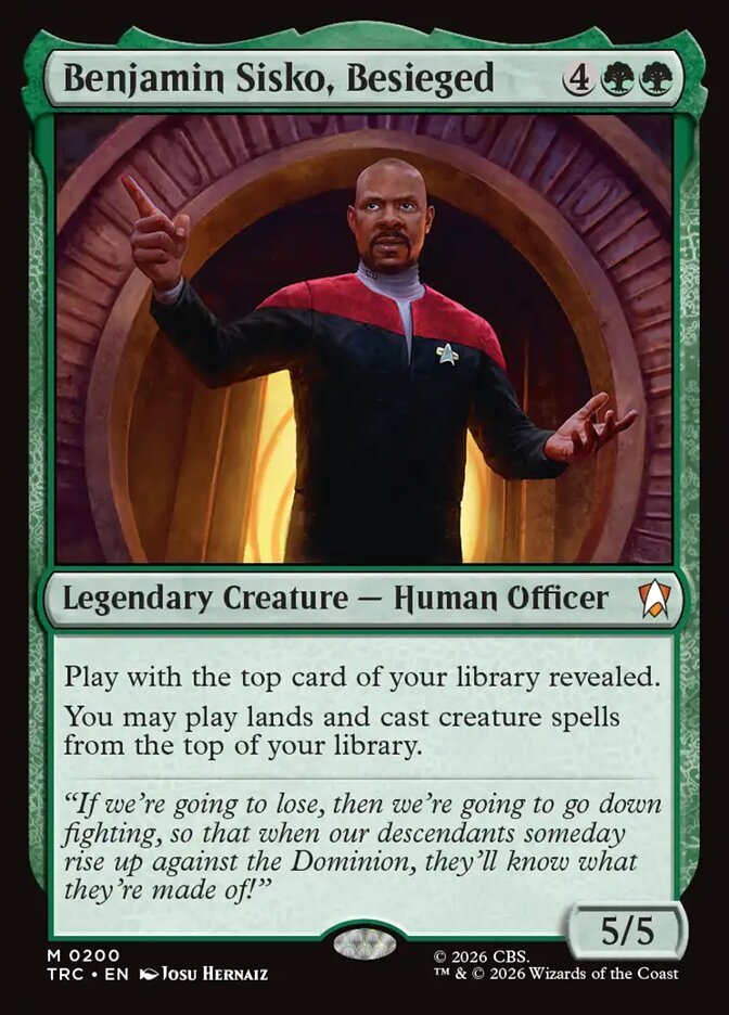 Benjamin Sisko, Besieged card