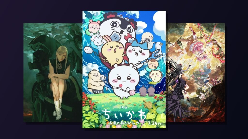 Mobile Suit Gundam Hathaway: The Sorcery of Nymph Circe, Chiikawa the Movie and Madoka Magica Walpurgisnacht: Rising key visuals, three of the biggest anime movies of 2026