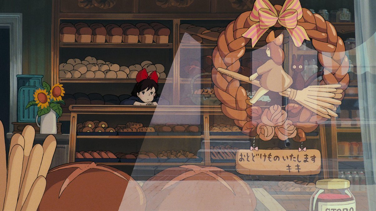 Kiki behind the bakery counter in Kiki’s Delivery Service