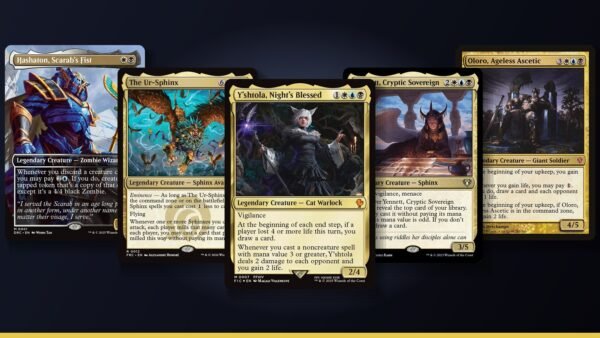 Top 5 Esper Commanders Right Now (October 2026) Y'shtola, Night's Blessed, The Ur-Sphinx, Hashaton, Scarab's Fist, Yennett, Cryptic Sovereign and Oloro, Ageless Ascetic Magic cards