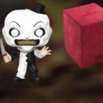 Gengar Pokémon binder, Art the Clown Funko Pop, Gamegenic deck box and Mystery Metal dice pack