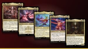 Edgar Markov, Kaalia of the Vast, Terra, Herald of Hope, Isshin, Two Heavens as One and Queen Marchesa Magic cards