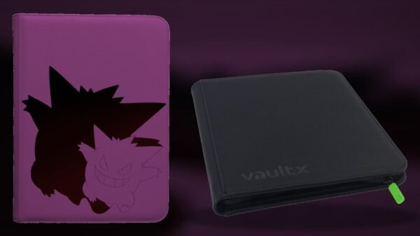 Best Pokémon Card Binders (2026): 7 Picks for Every Collection Ultra PRO Elite Series Gengar binder and a black Vault X 9-Pocket Zip binder