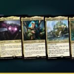 Teval, the Balanced Scale, The Wise Mothman, Thranduil, the Elvenking, Glarb, Calamity's Augur and Maralen, Fae Ascendant Magic cards
