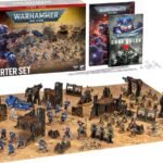 Warhammer 40,000 Starter Set 2026 with Space Marines and Orks Combat Patrols, terrain, game board and Core Rules