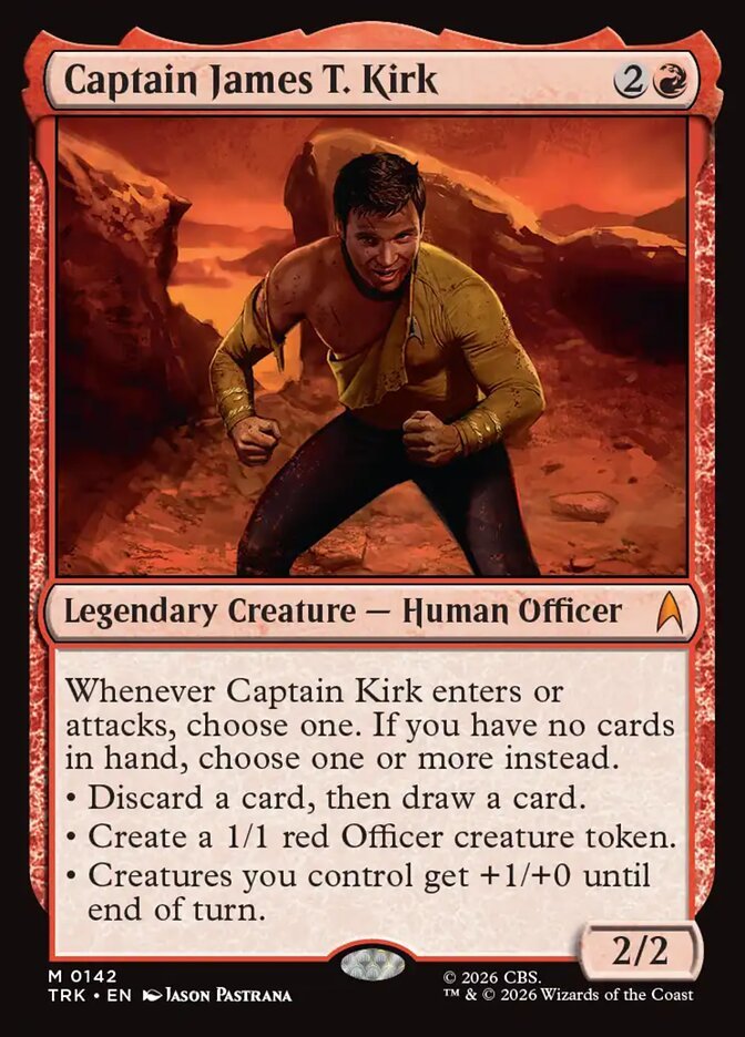 Captain James T. Kirk MTG Star Trek card