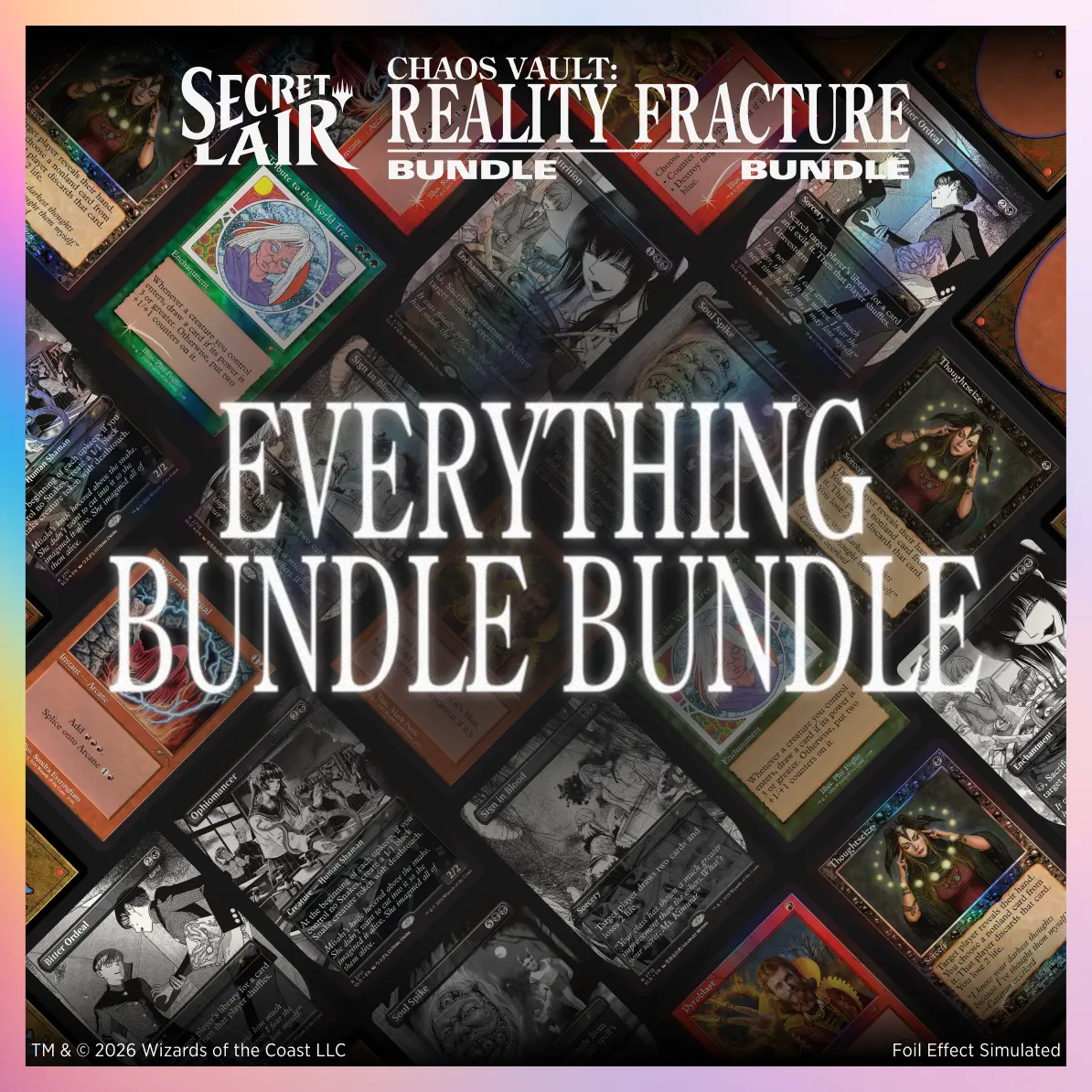 Secret Lair Chaos Vault Reality Fracture Everything Bundle Bundle product image with Strange School and Duality Distorted cards