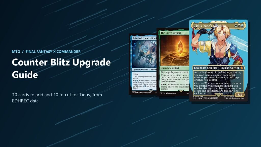 Counter Blitz Commander upgrade guide: Tidus, Yuna’s Guardian with The Earth Crystal and Tekuthal
