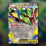 Mega Rayquaza ex card from Pokémon TCG Delta Reign, card 084/103
