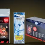 Ultra PRO penny sleeves, toploaders, a graded card box and magnetic holders with Dragon Shield Perfect Fit sleeves