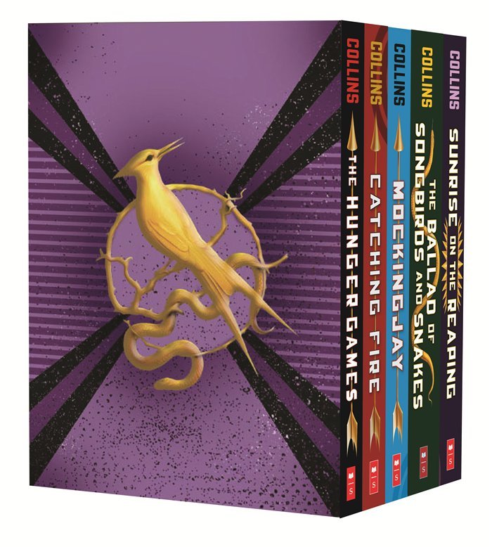 Hunger Games 5-book paperback box set including Sunrise on the Reaping