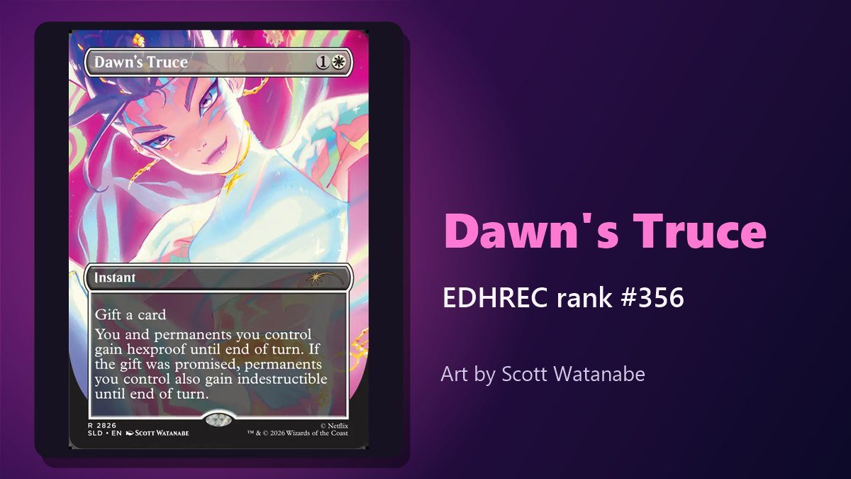 Dawn's Truce card from Secret Lair x KPop Demon Hunters