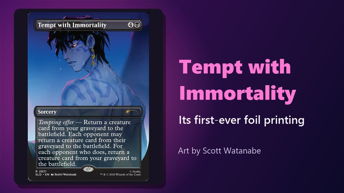 Tempt with Immortality card from Secret Lair x KPop Demon Hunters