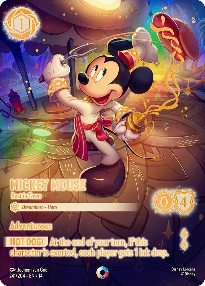 Mickey Mouse – Best in Town Iconic card from Disney Lorcana Hyperia City