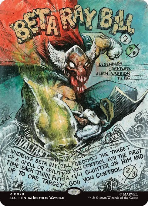 Beta Ray Bill, a new Marvel: Darkhold Destiny card in Marvel's History of Heroes