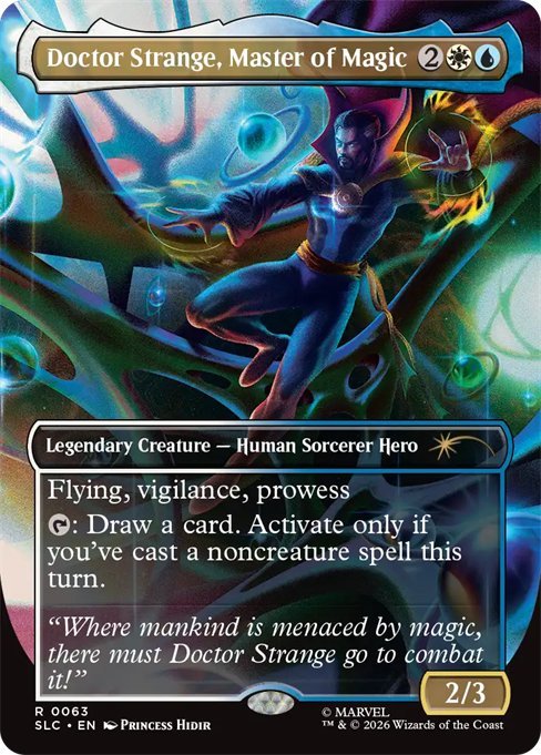 Doctor Strange, Master of Magic, a new Marvel: Darkhold Destiny card in Marvel's History of Heroes